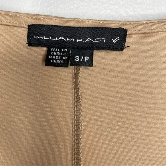 William Rast Sleeveless Faux Suede Mini Dress Tan Small - Picture 3 of 7